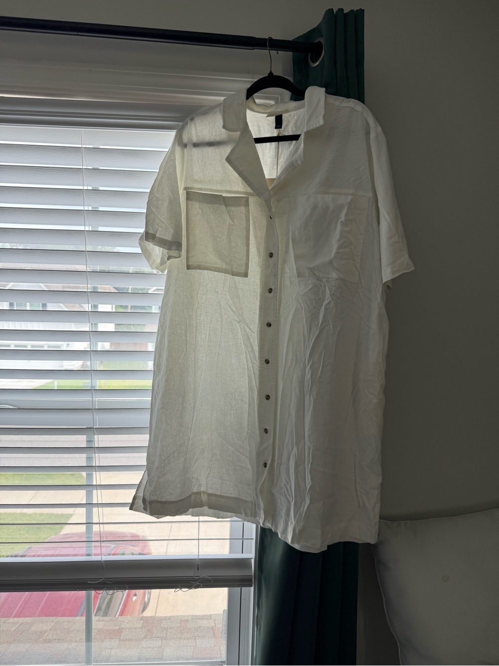 NWT Short-Sleeve Button Down Shirt Dress